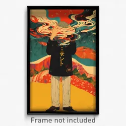 Icelandic Movie Poster - Boy Feeling Troubled, Wavy White Legwear (Art Print)