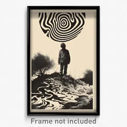 Russian Movie Poster - Black And White Rock (Russia Retro Film Art Print)