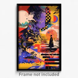Greek Movie Poster - Homely Hamlet (Greece Psychedelic Art Retro Film Print)