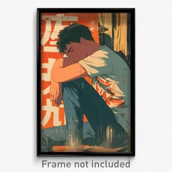 Chinese Movie Poster - Boy Feeling Lonely, Original Tight Shirt (Art Print)