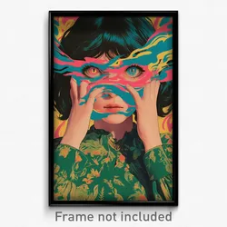 Bollywood Movie Poster - Girl Feeling Sullenness, Striking Green Dress (Print)