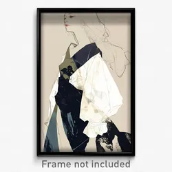 Art Poster - Woman Feeling Demoralized Wearing Studious Sash (Art Print)