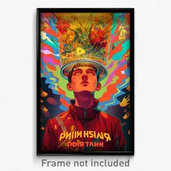 Russian Movie Poster - Boy Feeling Gratitude, Warm Impossible Clothes (Print)