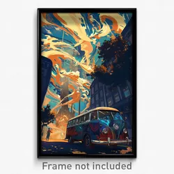 Art Poster - Glamorous Berlin (Psychedelic Trippy Weird 11x17 Print)
