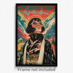 Brazilian Movie Poster - Woman Feeling Mixed Up, Glass White Kimono (Art Print)