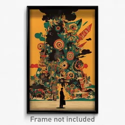 Mexican Movie Poster - Dreary Pier (Mexico Psychedelic Art Retro Film Print)