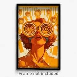Greek Movie Poster - Woman Feeling Discontentment, Crazy Orange Goggles (Print)