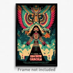 Mexican Movie Poster - Girl Feeling Alarm, Impeccable Anchor Necklace (Print)