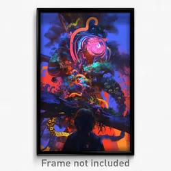 Art Poster - Notable Copenhagen (Psychedelic Trippy Weird 11x17 Cartoon Print)