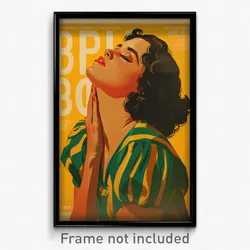 Brazilian Movie Poster - Woman Feeling Epiphany, Glorious Puffy Short Sleeve