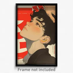 Chinese Movie Poster - Boy Feeling Frustrated, Simplistic Crescent Earrings