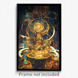 Movie Art Poster - Exotic Stove (Psychedelic Trippy Retro Cartoon Film Print)