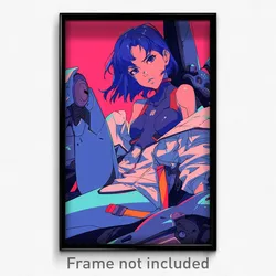 Movie Art Poster - Girl Feeling Comfortable, Shady Blue Ribbon (Film Print)