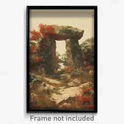 Art Poster - Normal Dolmen (Psychedelic Trippy Weird 11x17 Print)