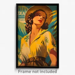 Brazilian Movie Poster - Woman Feeling Modesty, Bronze Summer Uniform (Print)