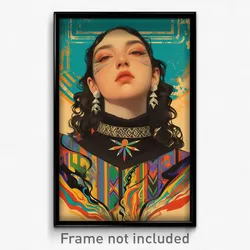 Icelandic Movie Poster - Woman Feeling Brazen, Grizzled Star Choker (Art Print)