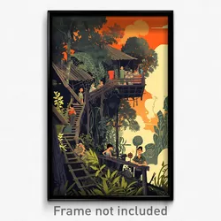 Indonesian Movie Poster - Unknown Sawmill (Indonesia Retro Film Art Print)