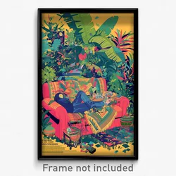 Mexican Movie Poster - Neglected Couch (Mexico Psychedelic Art Retro Film Print)