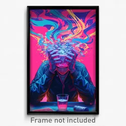 Mexican Movie Poster - Boy Feeling Self Loathing. Hair Through Headwear