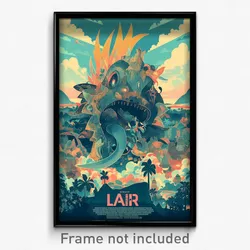 Indonesian Movie Poster - Light Blue Lair (Indonesia Retro Film Art Print)