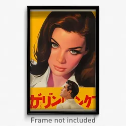 Brazilian Movie Poster - Girl Feeling Politeness, Velvety Costume Switch (Print)