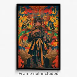 Indonesian Movie Poster - Woman Feeling Patience, Elaborate Bandana (Art Print)