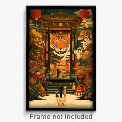 Thai Movie Poster - Stylish Rome (Thailand Psychedelic Art Retro Film Print)