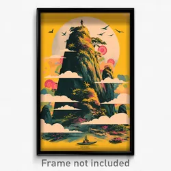 Brazilian Movie Poster - Vast Flats (Brazil Psychedelic Art Retro Film Print)