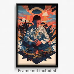 Indonesian Movie Poster - Boy Feeling Contempt, Quixotic Blue (Art Print)