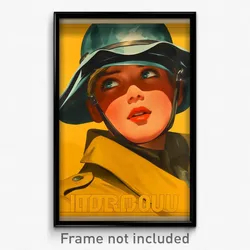 German Movie Poster - Boy Feeling Infatuation, Delightful Aqua Headwear (Print)