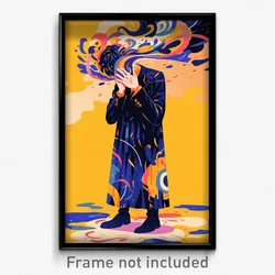 Anime Art Poster - Man Feeling Rejected Wearing Soft Pleated Dress (Print)