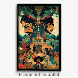 Mexican Movie Poster - Distorted Ghetto (Mexico Retro Film Art Print)
