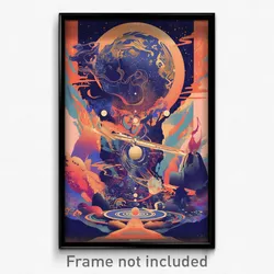 Brazilian Movie Poster - Flawless Galaxy (Brazil Retro Film Art Print)