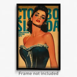 Brazilian Movie Poster - Woman Feeling Agitation, Silky Corset (Art Print)