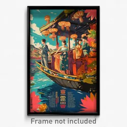 Vietnamese Movie Poster - Quaint Port (Vietnam Psychedelic Art Retro Film Print)