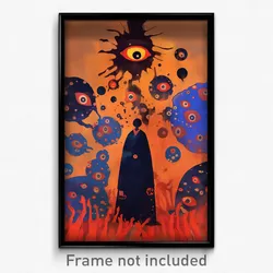 Art Poster - Large Relicry (Psychedelic Trippy Weird 11x17 Cartoon Print)