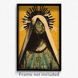 Brazilian Movie Poster - Wire Frame Ruin (Brazil Retro Film Art Print)