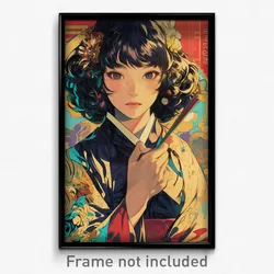 Korean Movie Poster - Basic Fireworks (Korea Psychedelic Art Retro Film Print)