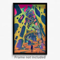 Movie Art Poster - Wiry Catacombs (Psychedelic Trippy Retro Cartoon Film Print)