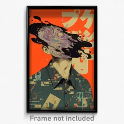 Anime Art Poster - Man Feeling Neglect, Hard To Find Collared Shirt (Print)
