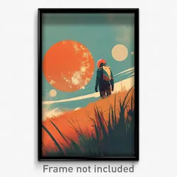 Movie Art Poster - Shadowy Lawn (Psychedelic Trippy Retro Cartoon Film Print)