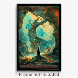Icelandic Movie Poster - Enchanted Brook (Iceland Retro Film Art Print)