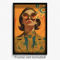 Spanish Movie Poster - Woman Feeling Flakey, Beautiful Suit (Spain Art Print)