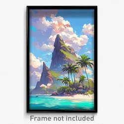Art Poster - Authentic Archipelago (Psychedelic Trippy Weird Cartoon Print)