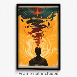 Bollywood Movie Poster - Vibrating Plaza (India Retro Hindi Film Art Print)