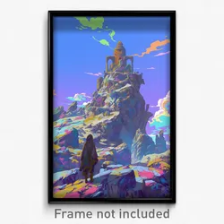 Art Poster - Far Cairn (Psychedelic Trippy Weird 11x17 Print)