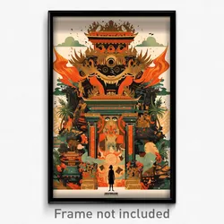 Indonesian Movie Poster - Old Fashioned Tomb (Indonesia Retro Film Art Print)