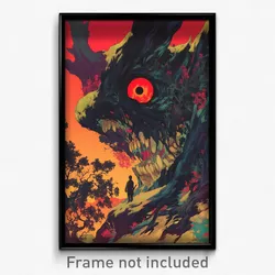 Icelandic Movie Poster - Superb Woods (Iceland Psychedelic Art Retro Film Print)