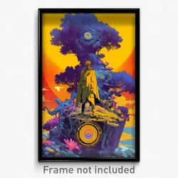 Movie Art Poster - Infamous Hutch (Psychedelic Trippy Retro Cartoon Film Print)