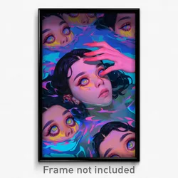 Art Poster - Shifty Tsunami (Psychedelic Trippy Weird 11x17 Print)